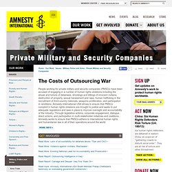 Private Military and Security Companies