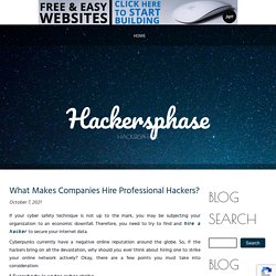 Hiring a professional hacker for your business