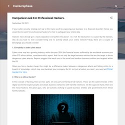 Hiring a professional hacker for your business