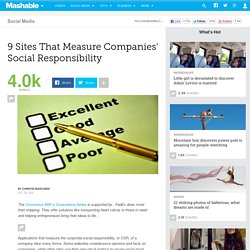 9 Sites That Measure Companies' Social Responsibility