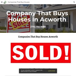 Companies That Buy Houses - Companies That Buy Houses Acworth GA