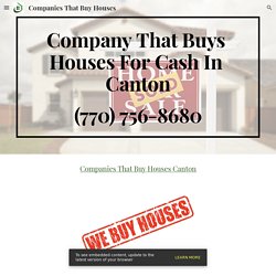 Companies That Buy Houses - Companies That Buy Houses Canton