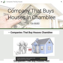 Companies That Buy Houses - Companies That Buy Houses Chamblee GA