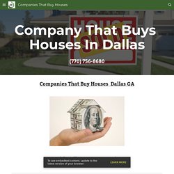 Companies That Buy Houses - Companies That Buy Houses Dallas GA