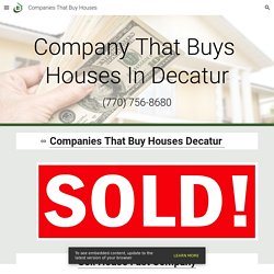 Companies That Buy Houses - Companies That Buy Houses Decatur GA