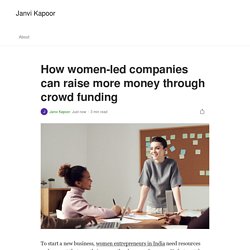 How women-led companies can raise more money through crowd funding