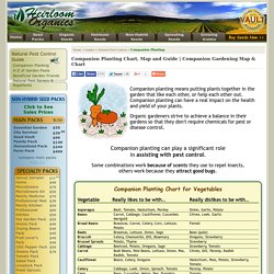 Companion Planting Chart, Map and Guide