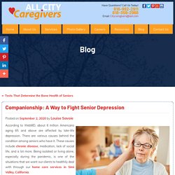 Companionship: A Way to Fight Senior Depression