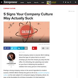 5 Signs Your Company Culture May Actually Suck