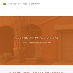 Oro Valley Garage Door Company Announces Saturday Service