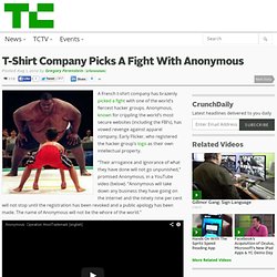 T-Shirt Company Picks A Fight With Anonymous