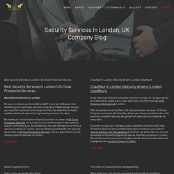 UK Close Protection I Company news