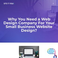 Why You Need a Web Design Company For Your Small Business Website Design?