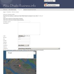 Add your company - Abu-Dhabi-Business.info