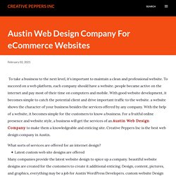 Austin Web Design Company For eCommerce Websites