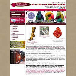 Simply Socks Yarn Company- Sock yarn, needles, patterns and free shipping!