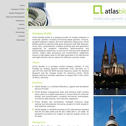 Company Profile - ATLAS Biolabs GmbH