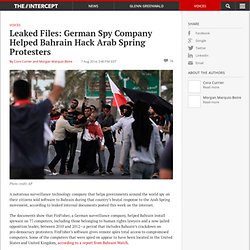 Leaked Files: German Spy Company Helped Bahrain Hack Arab Spring Protesters