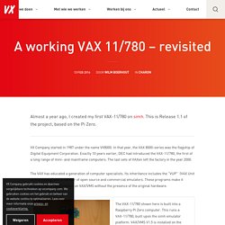 A working VAX 11/780 - revisited