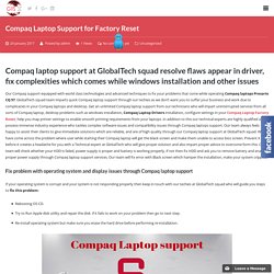 Compaq Laptop Support for Drivers