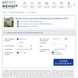 Comparateur d'Assurance Habitation : Simulation en ligne
