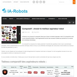 Comparatif : choisir le meilleur aspirateur robot