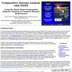 Comparative Antenna Analysis with WSPR
