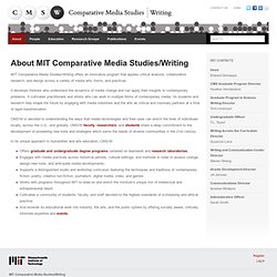 Comparative Media Studies: What Is CMS?