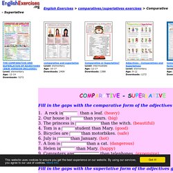 Comparative - Superlative