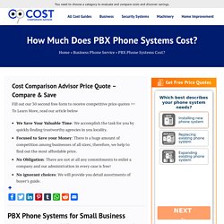 Compare Average PBX Phone Systems Price Quotes 2020 For Businesses