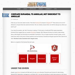 Compare Durandal to Angular, Not Knockout to Angular