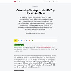 Comparing Six Ways to Identify Top Blogs in Any Niche - ReadWrit