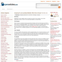 Comparing-Tin-and-Lead-Based-Babbitts:-Which-One-to-Choose?-By-Allen-Jone-OpenArticles.com