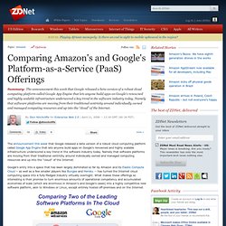 Comparing Amazon’s and Google’s Platform-as-a-Service (PaaS) Off
