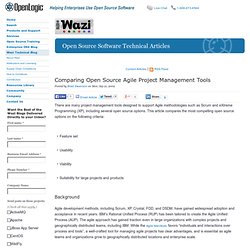 Comparing Open Source Agile Project Management Tools