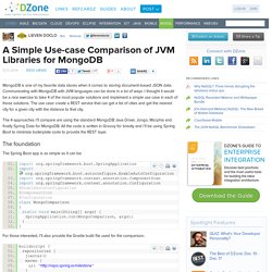 A Simple Use-case Comparison of JVM Libraries for MongoDB