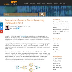 Comparison of Apache Stream Processing Frameworks: Part 1