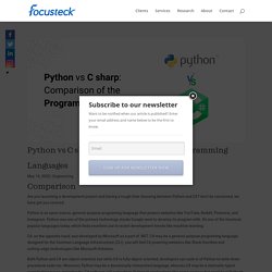 Python vs C sharp: Comparison of the Programming Languages