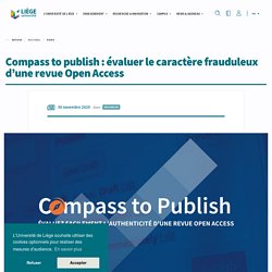 Compass to publish : évaluer le caractère frauduleux d’une revue Open Access