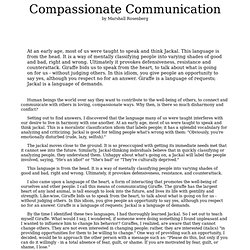 Compassionate Communication by Marshall Rosenberg