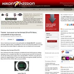 Tutoriel : tout savoir sur les formats DX et FX Nikon, compatibilité et équivalences