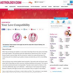 Virgo and Scorpio Love Compatibility