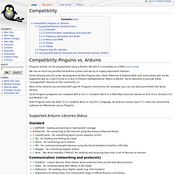 Compatibility - Pinguino-Wiki
