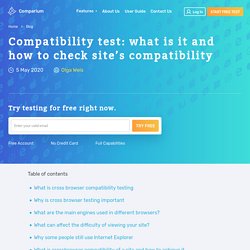 Compatibility test: key points to know for successful web resource