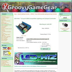 LED-Wiz™ 32-port USB Lighting and Output Controller [LEDWIZ01] - $44.95 : GroovyGameGear.com, Always the best in Arcade, Jukebox, Kiosk, Gaming and Industrial controls