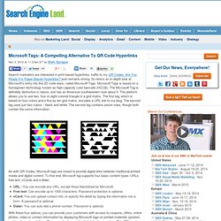 Microsoft Tags: A Compelling Alternative To QR Code Hyperlinks