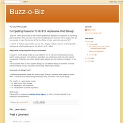 Compelling Reasons To Go For Impressive Web Design