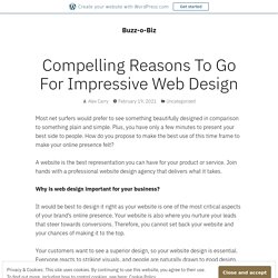 Compelling Reasons To Go For Impressive Web Design