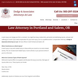Workers Compensation Attorney in Salem and Portland, OR