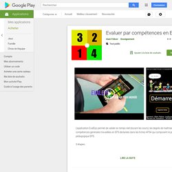 Evaluer par compétences en EPS – Applications sur Google Play